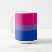 Mug Drapeau de la fierté bisexuelle (Devant gauche)