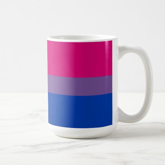 Mug Drapeau de la fierté bisexuelle (Droite)