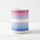 Mug Drapeau de la fierté de Bigender (Centre)