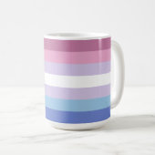 Mug Drapeau de la fierté de Bigender (Devant droit)