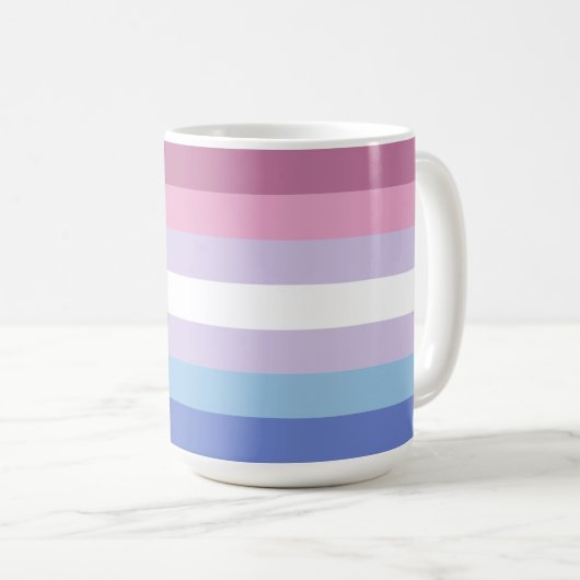 Mug Drapeau de la fierté de Bigender (Devant droit)