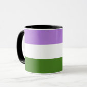 Mug Drapeau de la fierté de genre (Devant gauche)