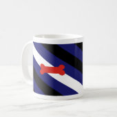 Mug Drapeau de la fierté de jeu de chiot (Devant gauche)