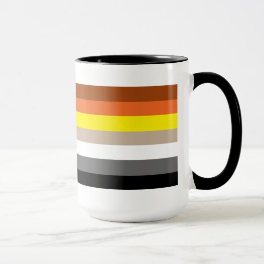Mug Drapeau de la fierté de l'ours gay. (Droite)