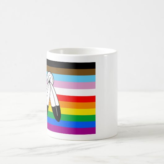 Mug Drapeau de la Fierté de Progrès LGBTQ+ (Centre)