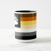 Mug Drapeau de la fierté des ours gays Patte d'ours (Centre)