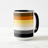 Mug Drapeau de la fierté des ours gays Patte d'ours (Devant droit)