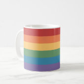 Mug Drapeau de la fierté gay Heathered (Devant gauche)