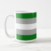 Mug Drapeau de la fierté grise romantique (Gauche)