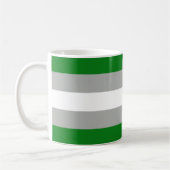 Mug Drapeau de la fierté grise romantique (Gauche)