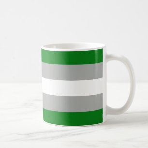 Mug Drapeau de la fierté grise romantique