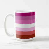 Mug Drapeau de la fierté lesbienne (Gauche)
