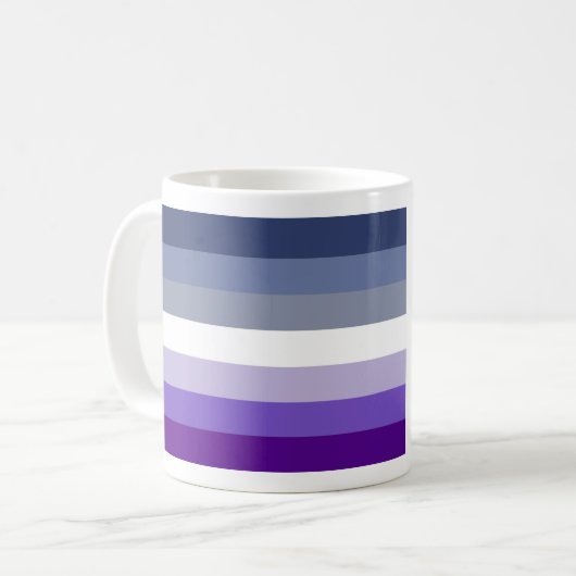 Mug Drapeau de la fierté lesbienne (Bouton) (Devant gauche)