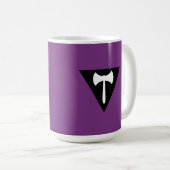 Mug Drapeau de la fierté lesbienne Labrys (Devant droit)