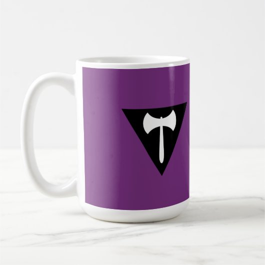 Mug Drapeau de la fierté lesbienne Labrys (Gauche)