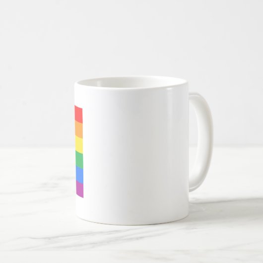 Mug Drapeau de la fierté LGBTQ+ (Devant droit)