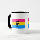 Mug Drapeau de la fierté Pansexual (Devant gauche)