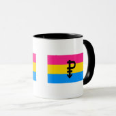 Mug Drapeau de la fierté Pansexual (Devant droit)