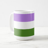Mug Drapeau de la fierté queer (Devant gauche)