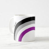 Mug Drapeau de la fierté sexuelle Arc-en-ciel Monogram (Devant gauche)