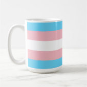 Mug Drapeau de la fierté transgenre pansexuelle double (Gauche)