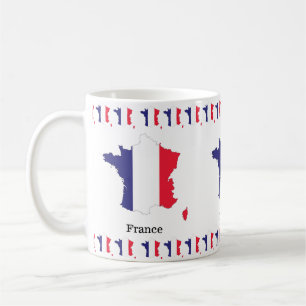 Mug Drapeau de la France sur un design de souvenir de 