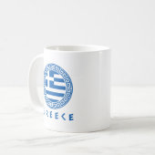 Mug Drapeau De La Grèce (Devant gauche)