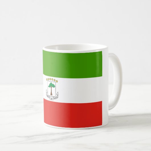 Mug Drapeau de la Guinée équatoriale (Devant droit)