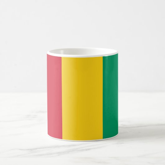 Mug Drapeau de la Guinée (pays africain) (Centre)