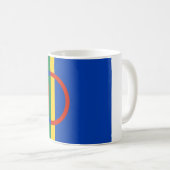 Mug Drapeau de la Laponie (Noël) (Sami) (Laplander) (Devant droit)