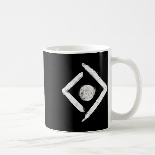 Mug Drapeau de la liberté de l'Ukraine Graffiti Symbol (Droite)