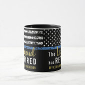 Mug Drapeau de la ligne bleue de l'application de la l (Centre)