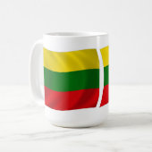 Mug Drapeau de la Lituanie (Devant gauche)
