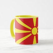 Mug Drapeau de la Macédoine du Nord (Devant gauche)
