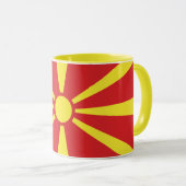 Mug Drapeau de la Macédoine du Nord (Devant droit)