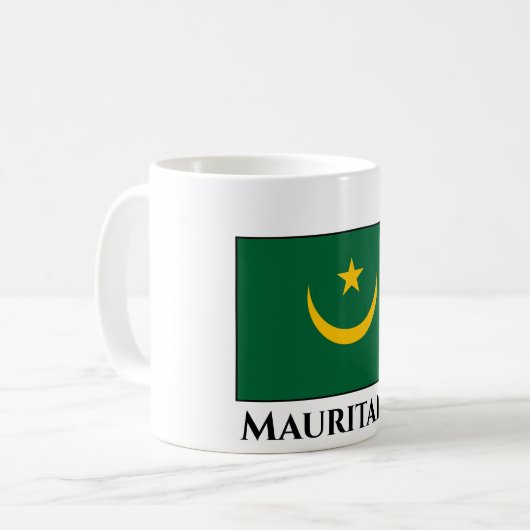 Mug Drapeau de la Mauritanie (Devant gauche)