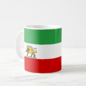 Mug Drapeau de la monarchie constitutionnelle iranienn (Devant gauche)