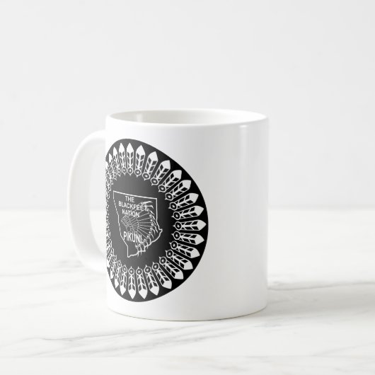 Mug Drapeau de la nation Blackpieds (Devant gauche)
