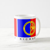 Mug Drapeau de la nation Comanche amérindienne avec mo (Devant droit)