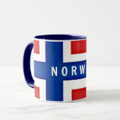 Mug Drapeau de la Norvège (Devant gauche)