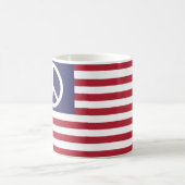 Mug Drapeau de la paix des États-Unis (Centre)