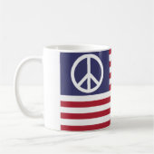 Mug Drapeau de la paix des États-Unis (Gauche)