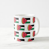 Mug Drapeau de la Palestine mignonne avec Palestin san (Devant droit)