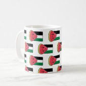 Mug Drapeau de la Palestine mignonne avec Palestin san (Devant gauche)