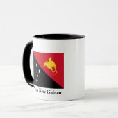 Mug Drapeau de la Papouasie-Nouvelle-Guinée (Devant gauche)