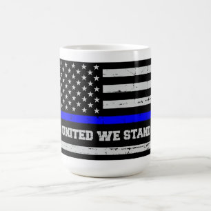 Mug Drapeau de la police Blue Line
