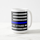 Mug Drapeau de la police Blue Line (Devant droit)