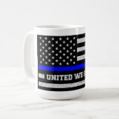 Mug Drapeau de la police Blue Line (Devant gauche)