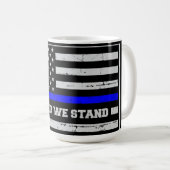 Mug Drapeau de la police de la ligne bleue (Devant droit)