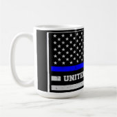 Mug Drapeau de la police de la ligne bleue (Gauche)